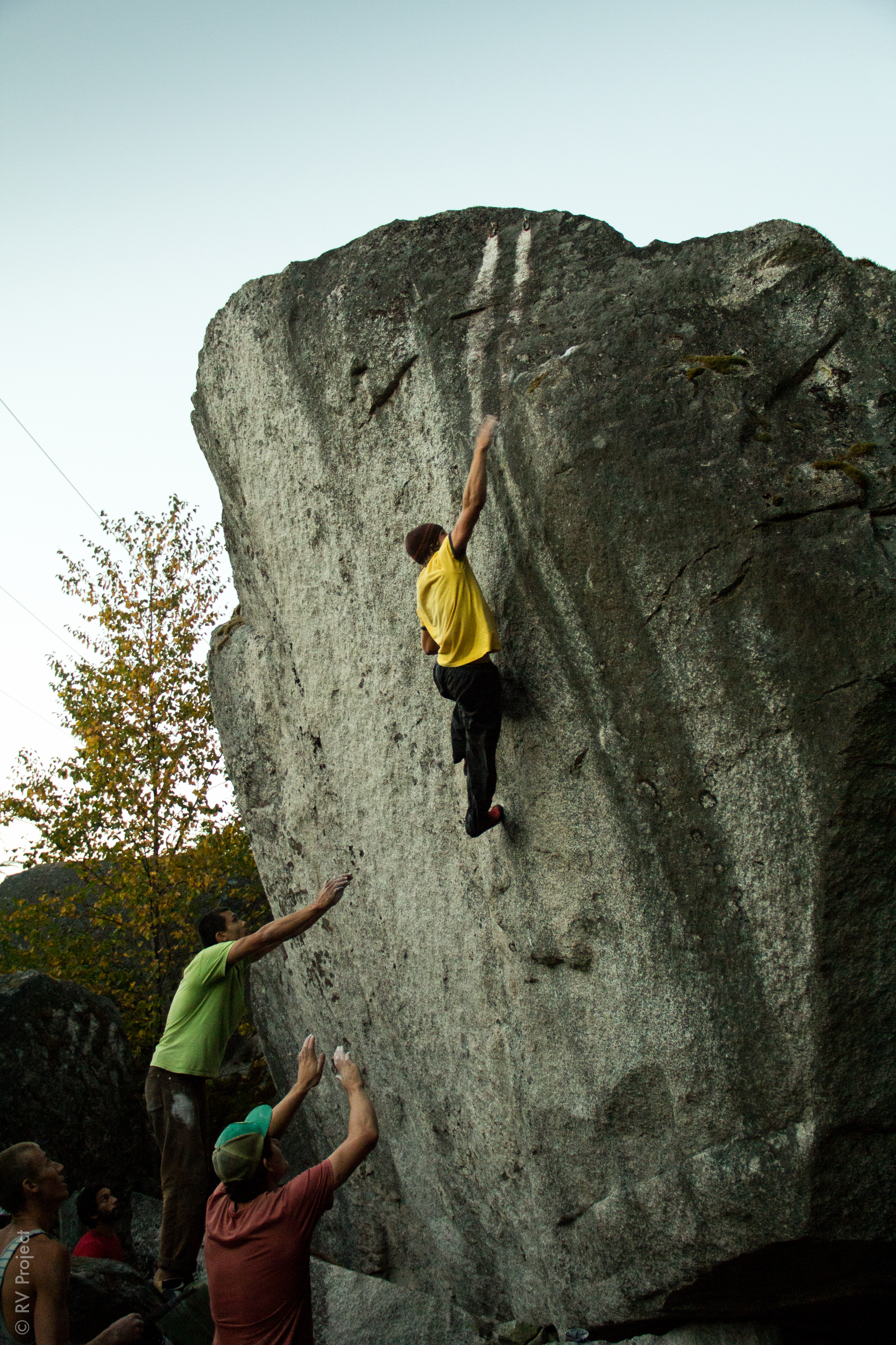 David calmly bests the many cruxes of Animal Magnetism (V7).